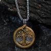 Nordic Tree of Life Pendant Necklace Stainless Steel Vintage Yggdrasil Ourobles Necklace Men Scandinavian Jewelry
