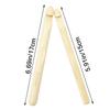 1Pair Big Wood Crochet Hook 11Mm 13Mm Weaving Needle Wooden Knitting Hooks