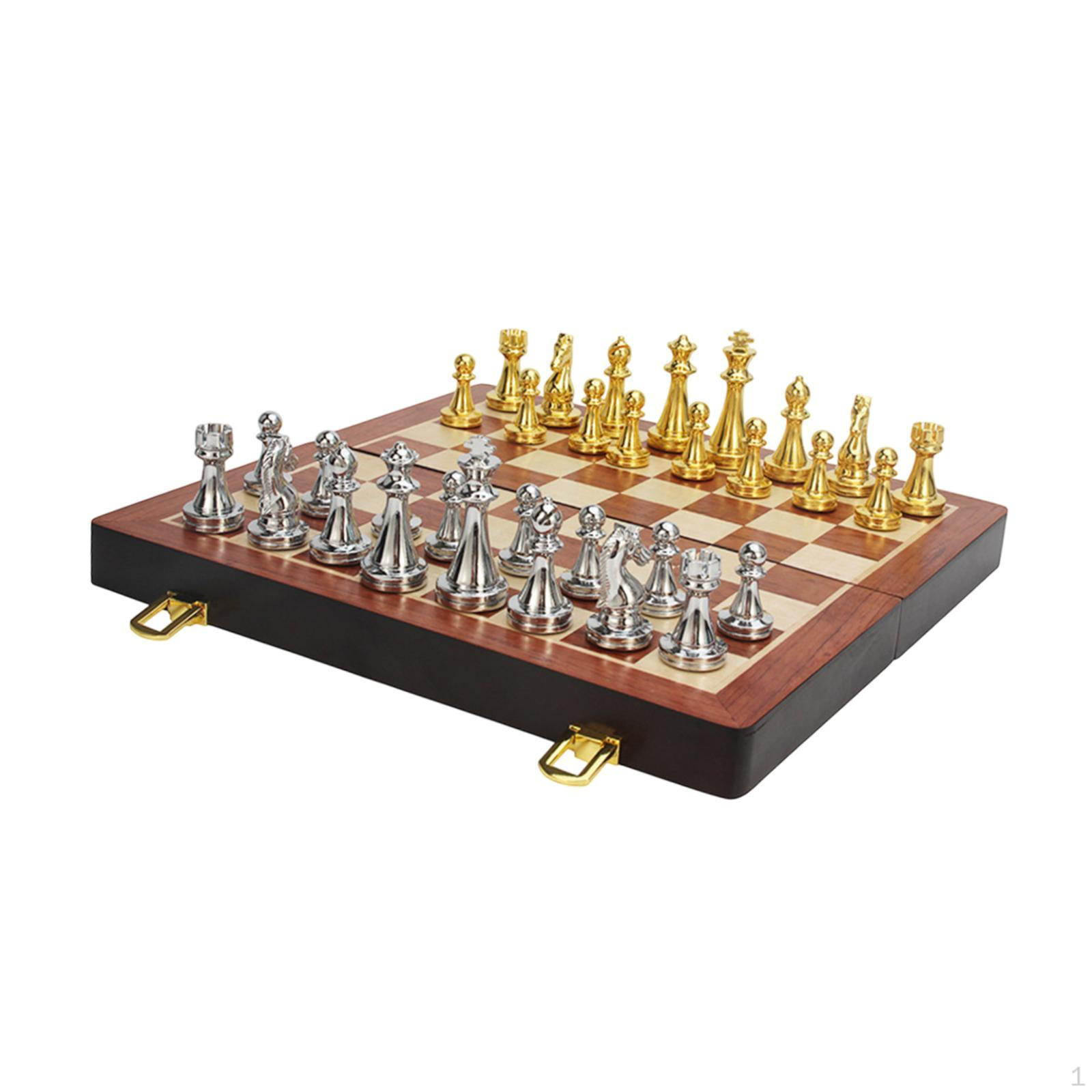 

Шахматный набор настольная игра, легкий, прочный, образовательный, ретро, настольная игра складная для детей 29x29x2.7cm