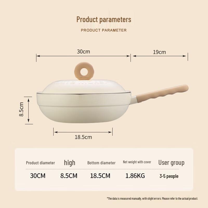 Carter Mark Enamel Non-stick Doughnut Wok