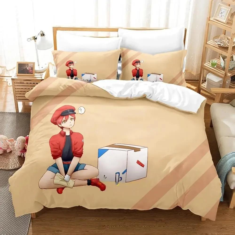 3D Print Cells At Work Bedding CollectionDuvet Cover Comforter Bed Collection Quilt Cover PillowcaseKing Queen Twin Size Boys Girls Adultse
