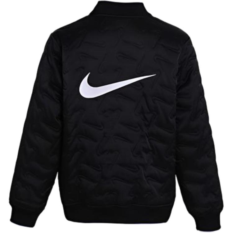 Nike Cotton Jacket Windproof Warm Casual Kids Jackets Black D03684-010