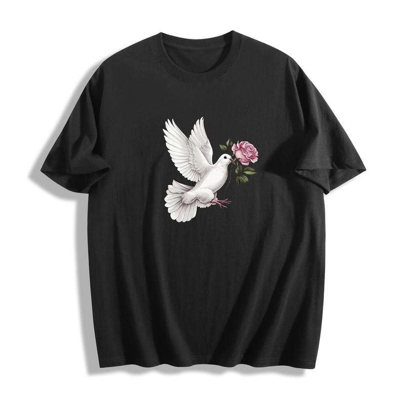 

Summer Essential Unisex T-Shirt - Lightweight Cotton Blend, Easy Match Short Sleeve S