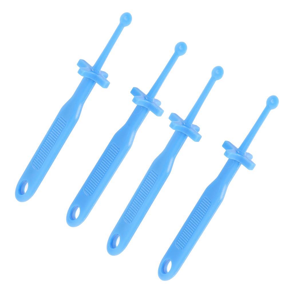 4pcs Ear Wax Removal Tool with Safe Guard Comfortable Reusable Plastic Ear Wax Cleaning Tool Ear Scoop