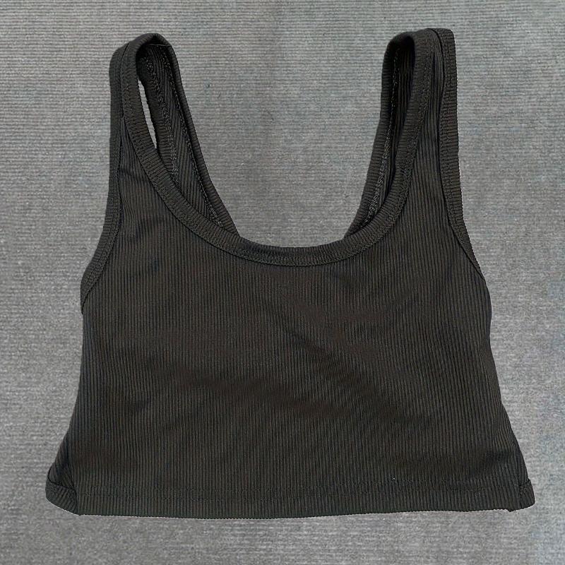 

Европейский и американский летний сексуальный горячий микро-отскок уличный тренд модный облегающий жилет L чёрный