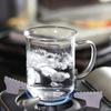 Zhenqi 400ml Hitzebeständige Büro-Glas-Teetasse