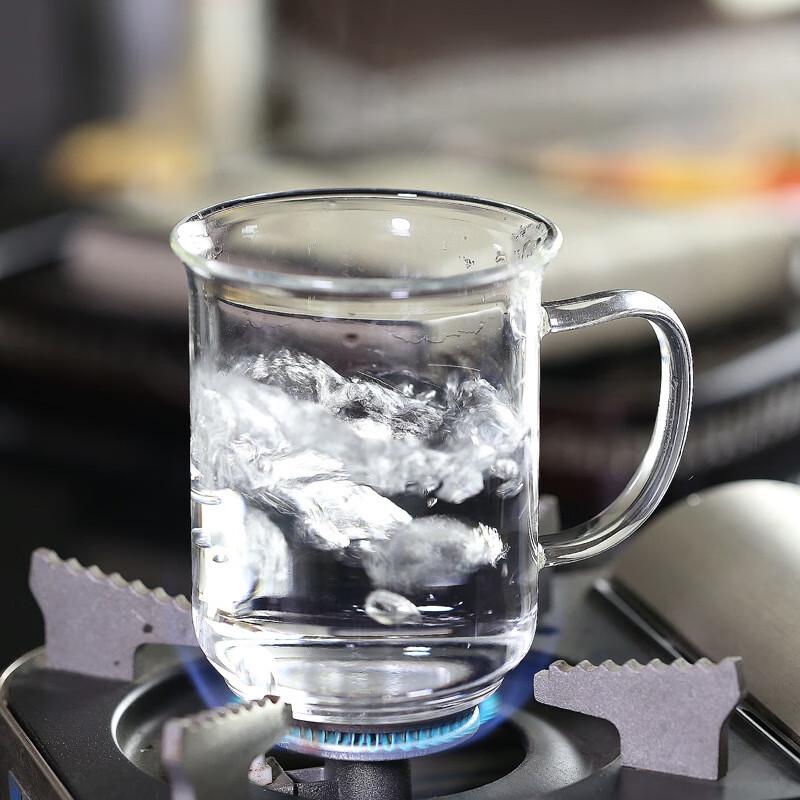 Zhenqi 400ml Hitzebeständige Büro-Glas-Teetasse
