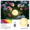 20cm Outdoor Solar & Rechargeable 16-Color Moon Lamp
