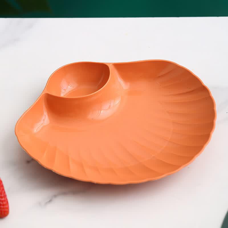 Wheat Straw Shell-Shaped Serving Tray