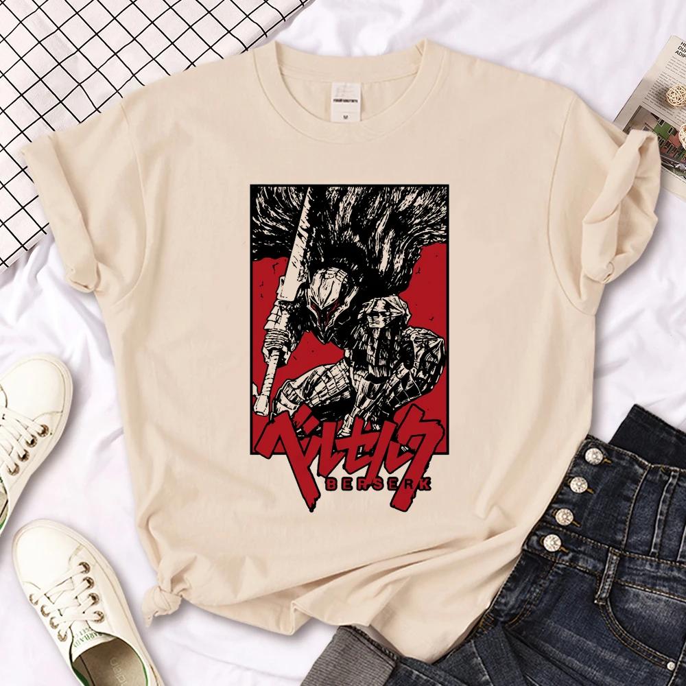 Berserk Top Women Summer T Shirt Girl Manga Harajuku Designer Clothes
