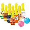 Agatsuma Anpanman Bowling Set Toy with 6 Pins and 1 Ball for Kids