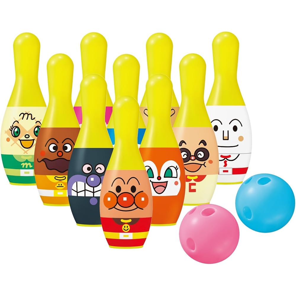 

Agatsuma Anpanman Bowling Set Toy with 6 Pins and 1 Ball for Kids
