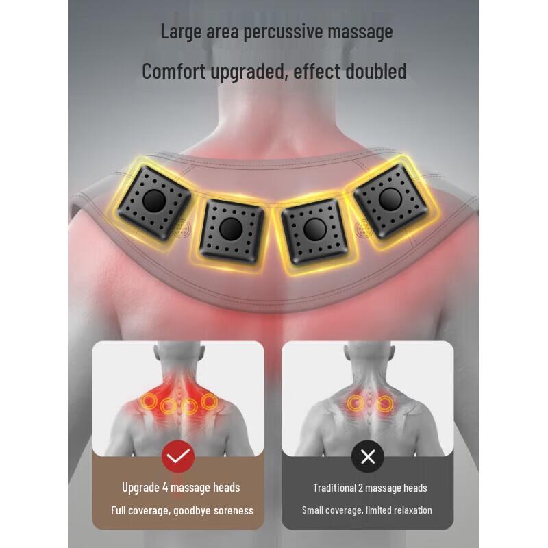 AUX Neck and Shoulder Percussion Heating Massage Shawl