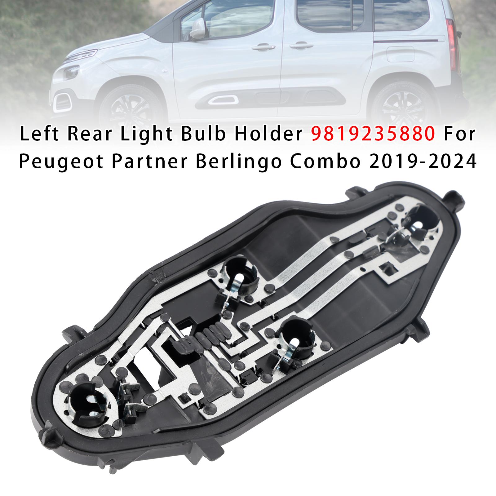 Ламподержатель левого заднего фонаря для Peugeot Partner Berlingo Combo 2019-2024