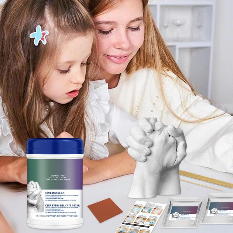Hand Sculpture Kit Alginate Molding Powder Plaster Statue 3D Molding Kit Creative Hand Hold Casting Kit For Couples Adults
