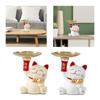 Resin Cat Storage Tray Cat Statue Cute Ornament Modern Key Holder Desktop Organizer for Cabinet Bedroom Shelf Home Decoration