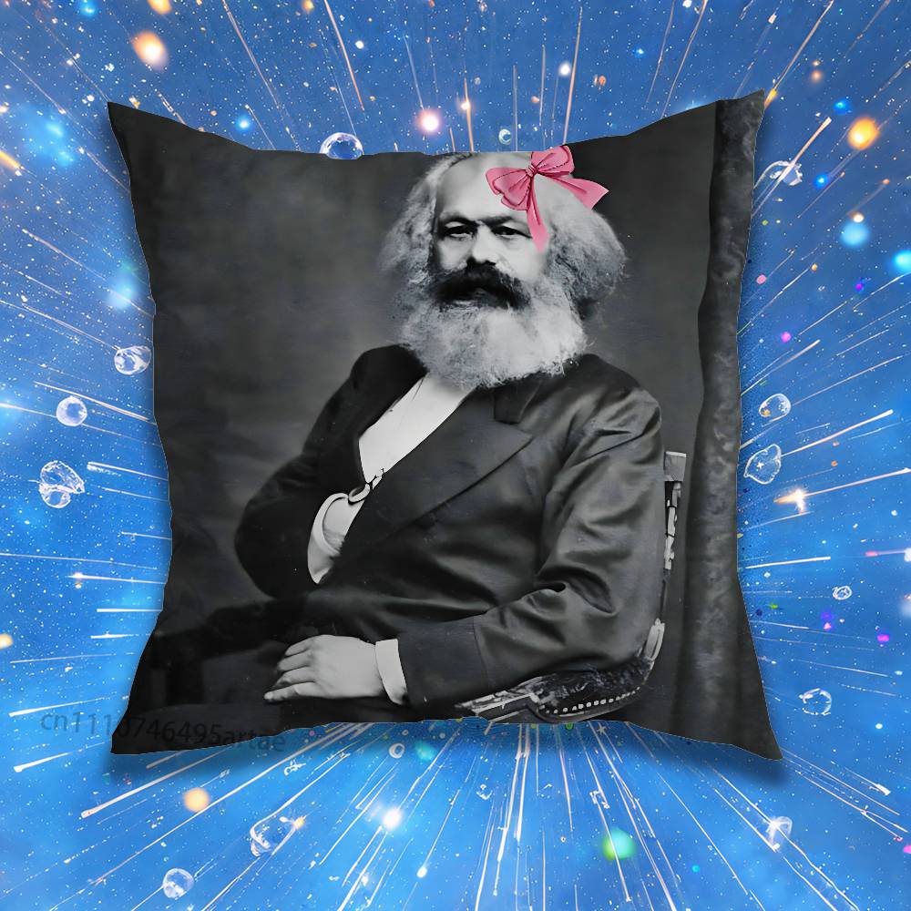 Che Guevara Karl Marx Pillow Case For Home Bedroom Car Office Decoration Living Room Sofa Cushion Cover Suitable