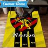 Custom Name Recife Lion Crest Flag Rug Game Carpet, Floor Mat for Bedroom Living Room Entryway Rug, Home Decor Idea Gift for Christmas birthday