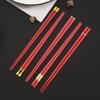 5 Pairs Chinese Japanese Chopsticks Sushi Sticks Korean Chopsticks Reusable Alloy Chop Sticks Kitchen Tableware Tool Accessories
