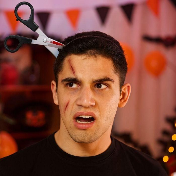 Hårbøyle Saks Halloween – Kostymetilbehør
