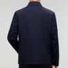 High-end mulberry silk jacket men's thin spring and autumn middle-aged lapel temperament jacket business casual leadership dad wear