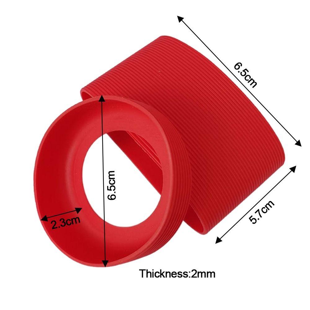 Stripe Cup Sleeve Set Silicone Cup Bottom Cover New Heat Resistant Protective Sleeve