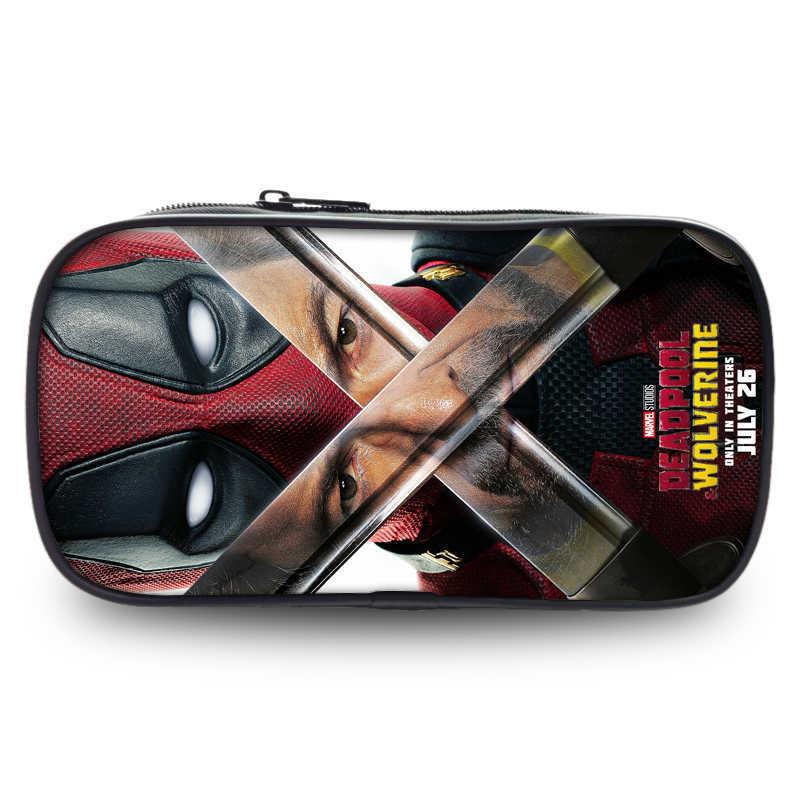 Deadpool And Wolverine Large Capacity Oxford Fabric Pencil Case For Students