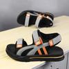 Summer Trendy Men's Sandals Open-toe Breathable Casual Sports Beach Shoes Fashion Soft Elastic Comfortable Non-slip Male Sandals