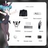 Black Hatsune Miku Bunny Cosplay Costume Cartoon Virtual Popular Characters