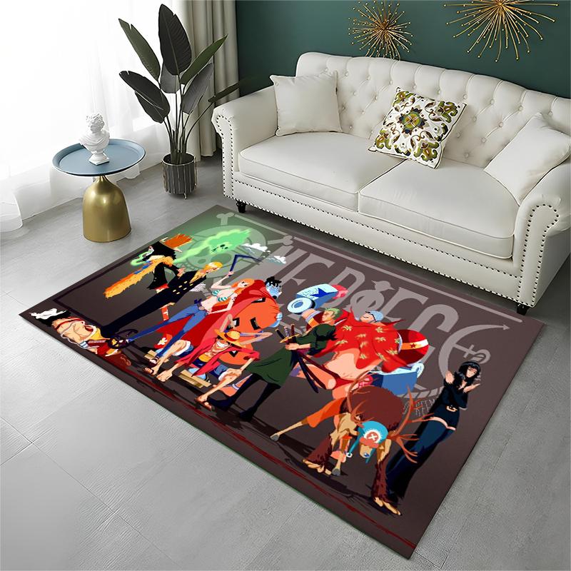 Anime Zoro One P-Piece Cartoon Carpet Rug for Playroom Bedroom Living Room Sofa Home Decor,kid Area Rug Non-slip Floor Mat
