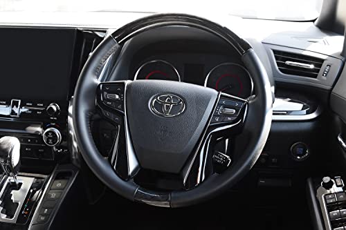 SecondStage Toyota Alphard Vellfire 30 Series Early and Late ALPHARD VELLFIRE Steering Panel for Both Side Switches Piano Black T641BLK