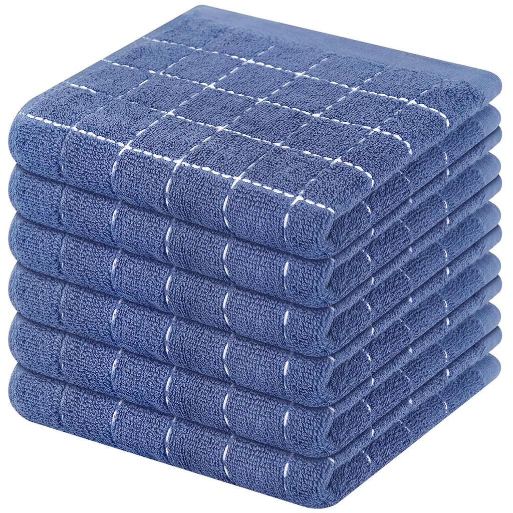 Homaxy 2/4Pcs Cotton Dish Towels Dishcloth Ultra Soft And Absorbent Kitchen Towels Household Cleaning Tools Kitchen Wash Cloth