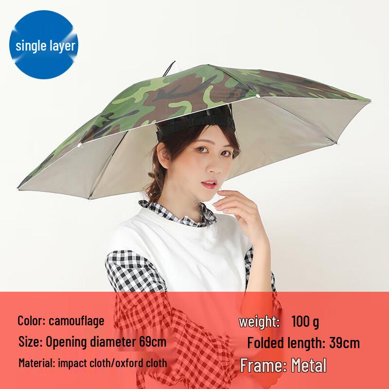 

OEING Outdoor Hands-Free Umbrella Hat