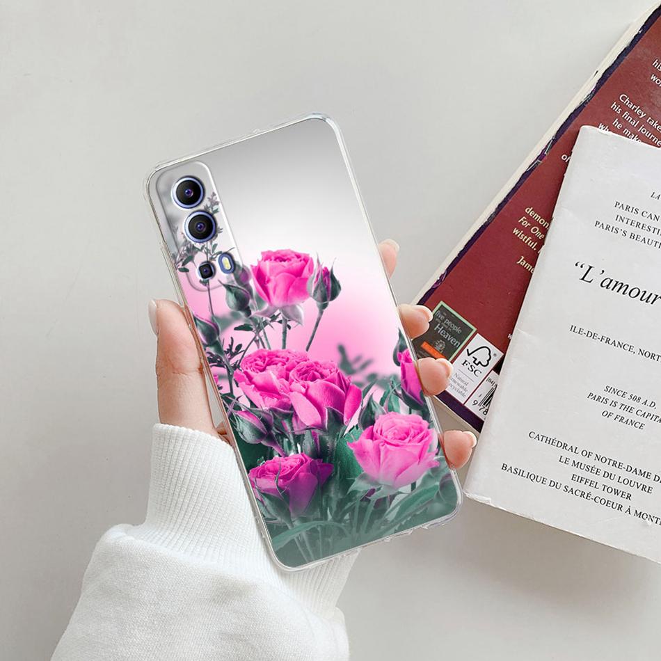For Vivo Y72 5G Case V2041 Silicone Soft Transparent TPU Phone Cover For Vivo Y52 vivoY72 Y 72 52 5G Case Funda Protective Coque