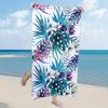 Double-Sided Plush Microfiber Beach Towel, 70x150cm - Quick-Drying, Skin-Friendly, Portable Shawl