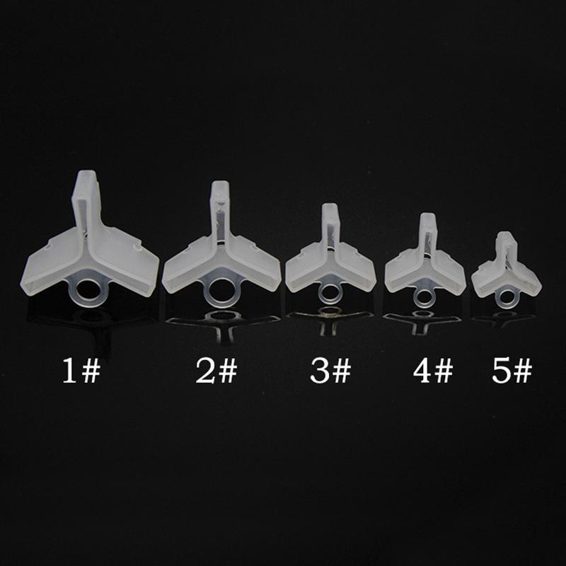 50 ks/lot Odolné ochranné krytky Kryt háčku na ryby Bezpečný trojháček Rybářské vybavení Lehké příslušenství s drážkami Rukávy Nástroje