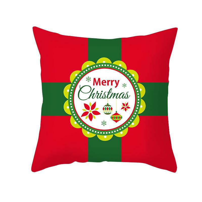 Happy New Year Merry Christmas Pillow Cover Case Home Living Room Sofa Backrest Bedding for Home