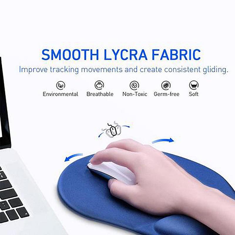 Ergonomic Wrist Rest MousePad Comfortable Wrist Support Non Slip Mice Mat Soft Mousepad For PC Laptop Computer