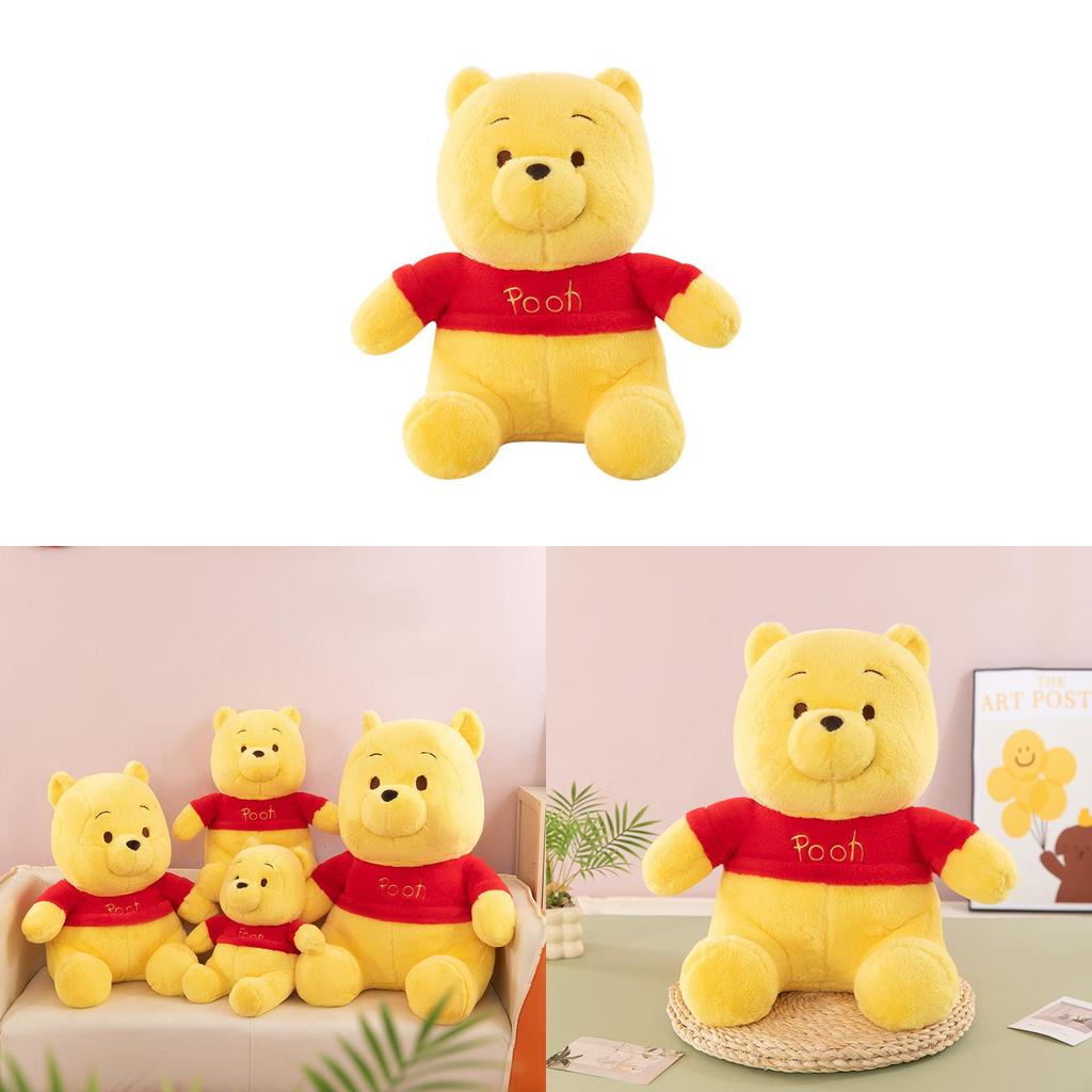 Pooh Bear Plush Toy With Short Pile Fabric For Kids And Gift Exchange