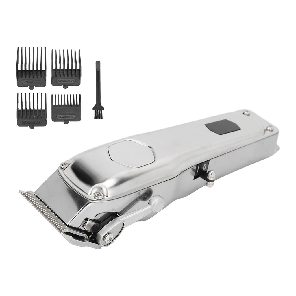 Electric Hair Trimmer Rechargeable Low Noise Safe Digital Display Cordless Beard Hair Clipper with