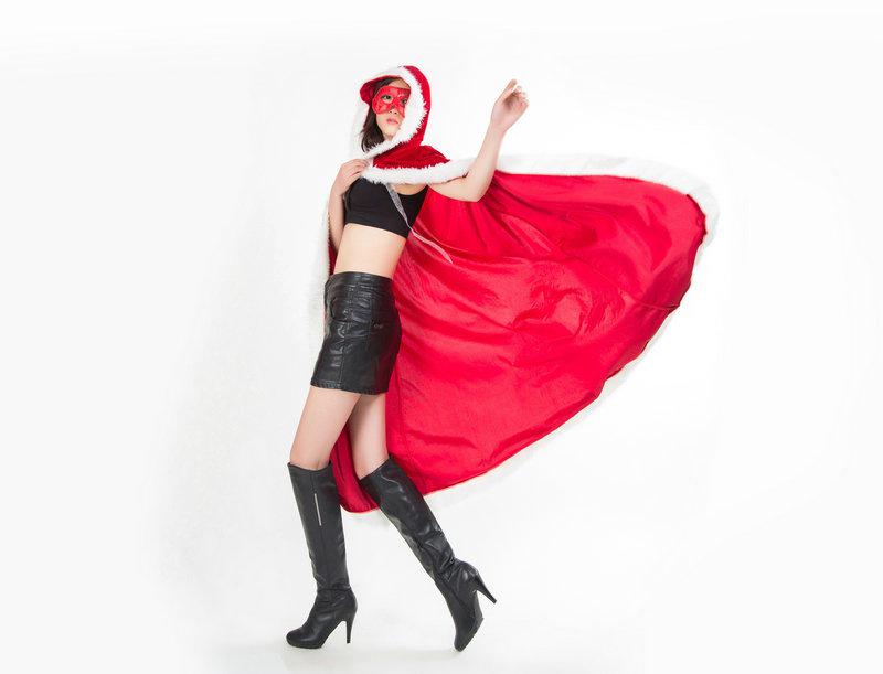 Red European & American Santa Claus Cloak for Adults and Children