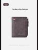 Men's High-End Casual Zipper Wallet - Short, Large Capacity, Multifunctional Billfold & Coin/Card Holder.