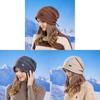 Winter Knit Beanie With Rolled Edge And Design For Casual And Sport Use