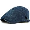 Ht4944 Mens Berets Women Vintage Artist Painter Beret Hat Male Female Ivy Flat Cap Spring Autumn Denim Hat Adjustable Beret Cap