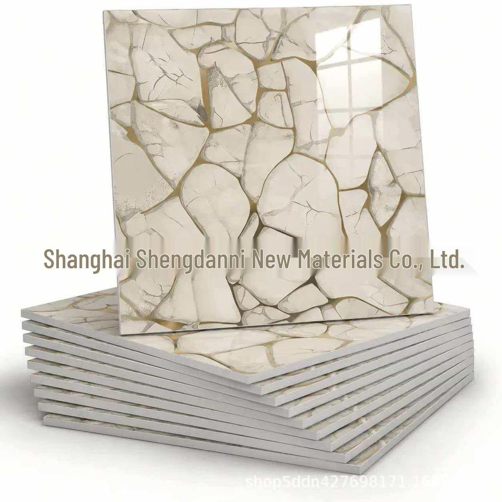 Marble-Look Self-Adhesive Waterproof Wallpaper Tile, 30x30 Cm, Ideal for Dorms