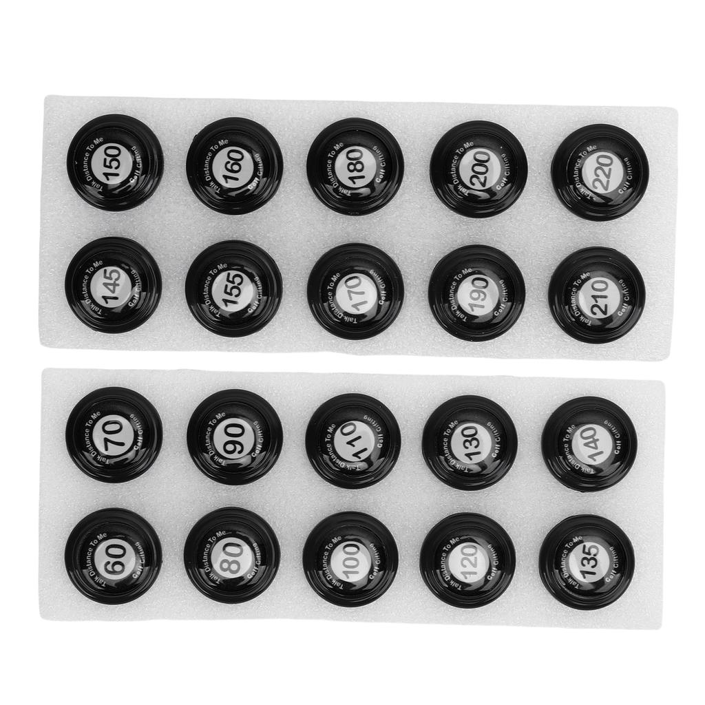 20pcs Club Distance Markers Ball Position Markers Club Yardage Sign ABS for Outdoor Sports
