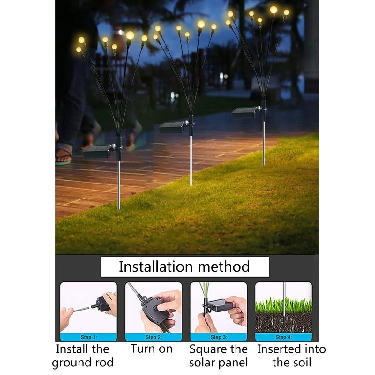 Decorative Solar Garden Lights Outdoor Waterproof Firefly- for Path Lights for Y