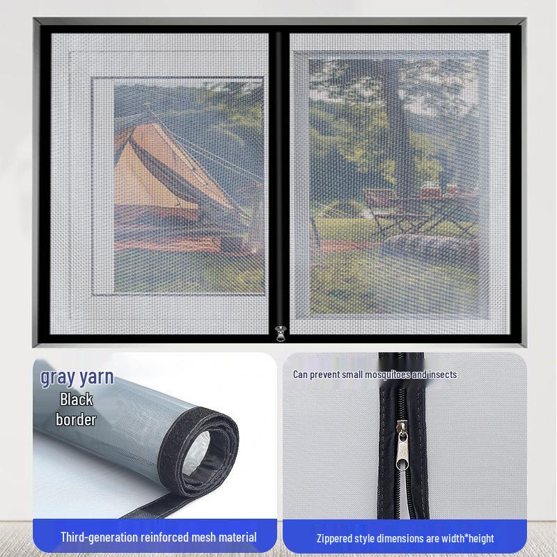Self-Adhesive Invisible Diamond Mesh Mosquito Screen – No-Drill Install