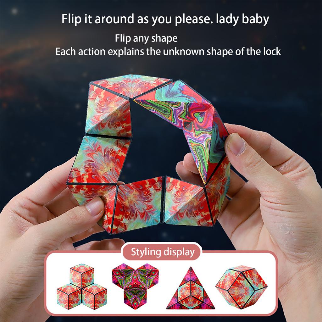 3D Solid Geometry Cube, Magnetic Versatile Puzzle Toy, Parent-Child Interaction