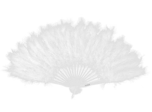 KitMall 8-Color Set of Fluffy Juliana Feather Fans, Perfect for Cosplay, Costumes, Disco, Bodycon, and Weddings (8-Color Set)